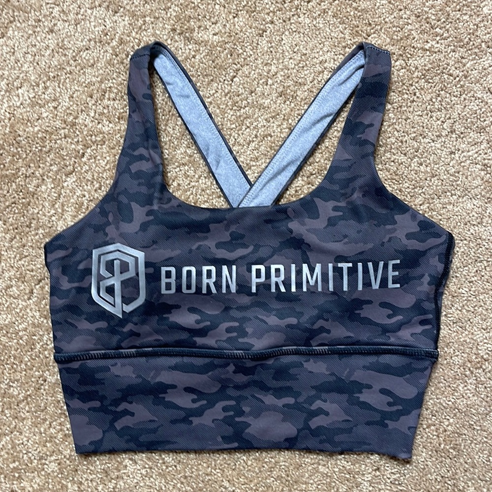 Born primitive camo sports bra